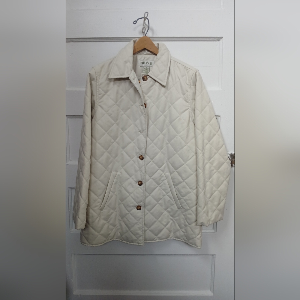 Orvis Women's Ivory Quilted Puffer Coat